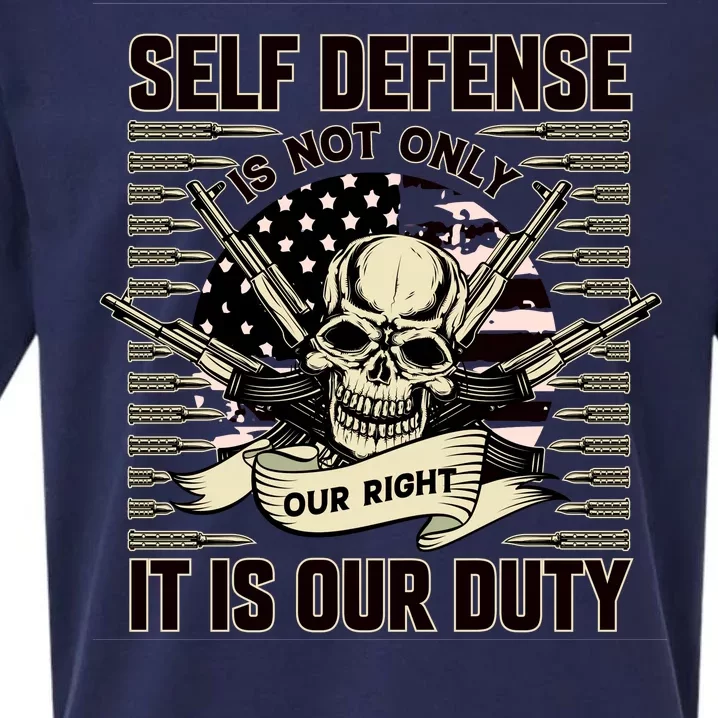 2nd Amendment Self Defense Sueded Cloud Jersey T-Shirt