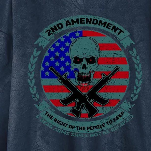 2nd Amendment The Right For The People To Keep Hooded Wearable Blanket