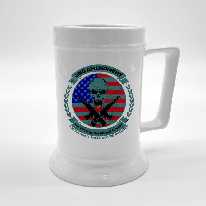 2nd Amendment The Right For The People To Keep Front & Back Beer Stein