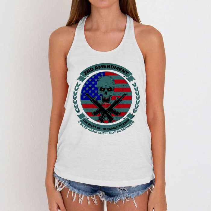 2nd Amendment The Right For The People To Keep Women's Knotted Racerback Tank