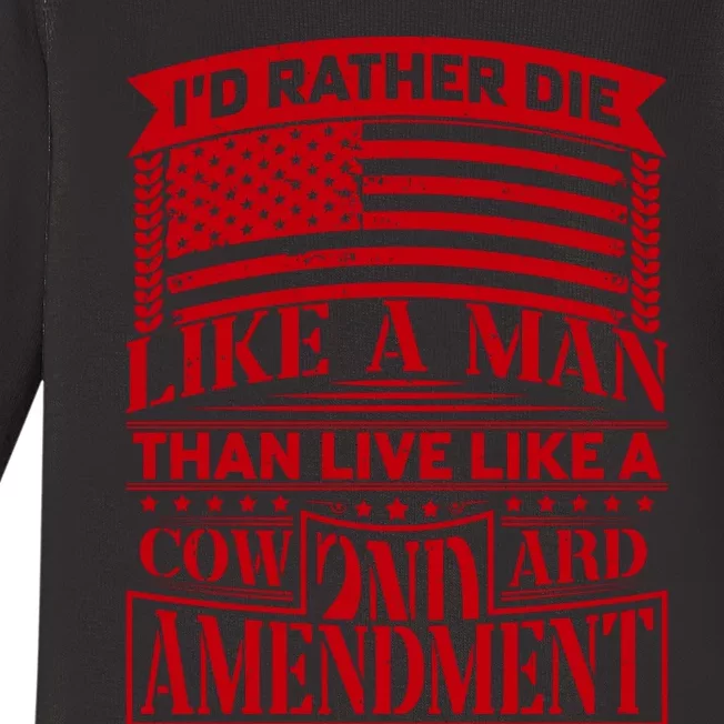 2nd Amendment Veteran T Baby Long Sleeve Bodysuit