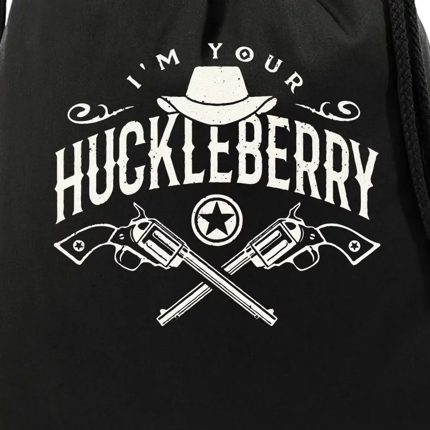 2nd Amendment Western Gunfighter CCW Huckleberry Drawstring Bag