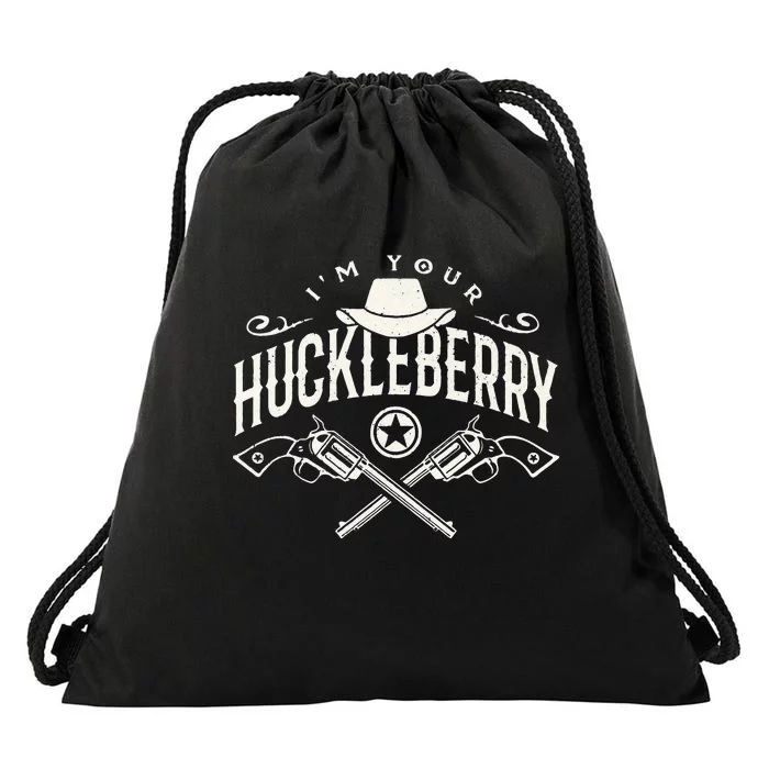 2nd Amendment Western Gunfighter CCW Huckleberry Drawstring Bag