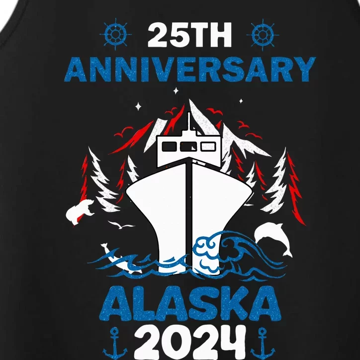 25th Anniversary Wedding Alaska Cruise 2024 Performance Tank