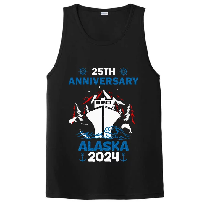 25th Anniversary Wedding Alaska Cruise 2024 Performance Tank