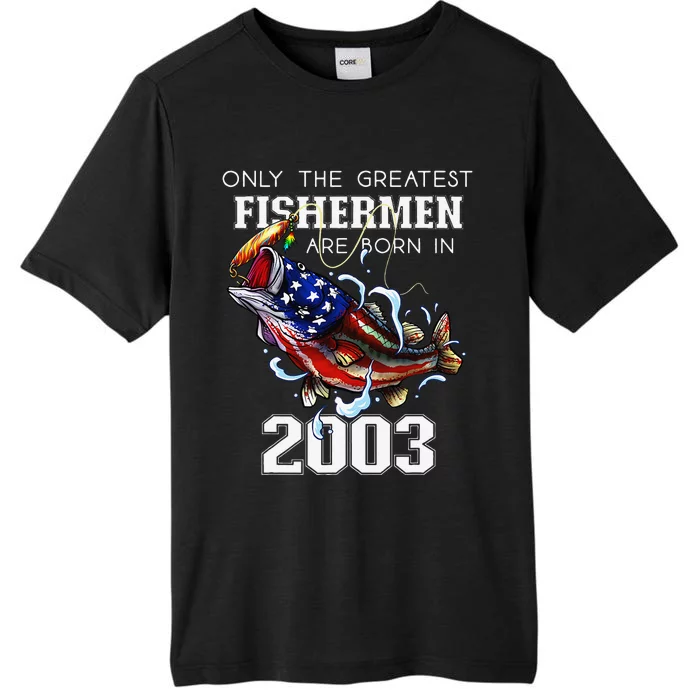 20th Birthday 2003 Fishermen Bass Fishing 20 Year Old ChromaSoft Performance T-Shirt