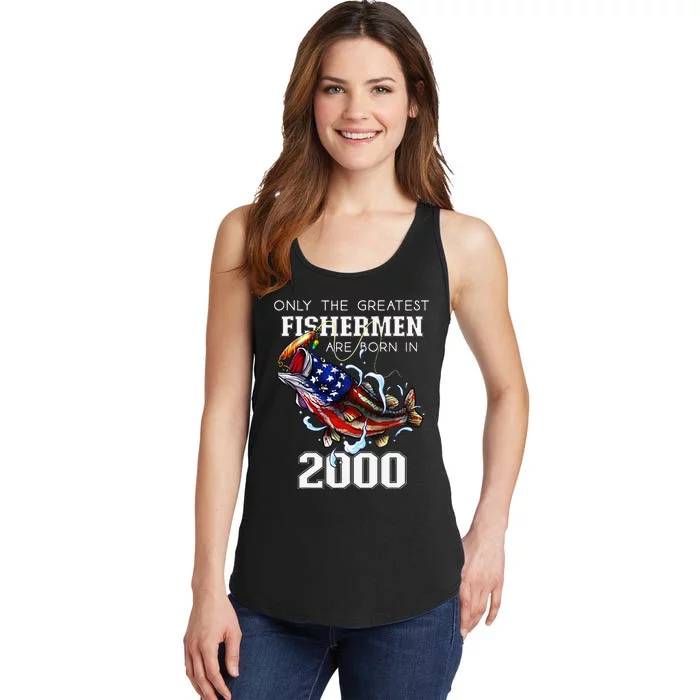 23rd Birthday 2000 Fishermen Bass Fishing 23 Year Old Ladies Essential Tank