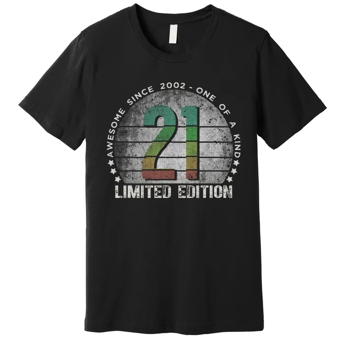 21st Birthday 21 Year Old Gifts Vintage 2002 Limited Edition Love Premium T-Shirt