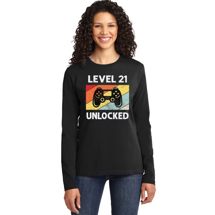 21st Birthday 21 Year Old Ladies Long Sleeve Shirt