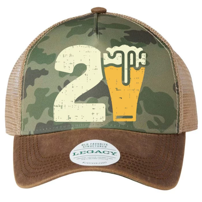 21 Beer 21st Birthday Bday Party Year Old Him Gift Legacy Tie Dye Trucker Hat