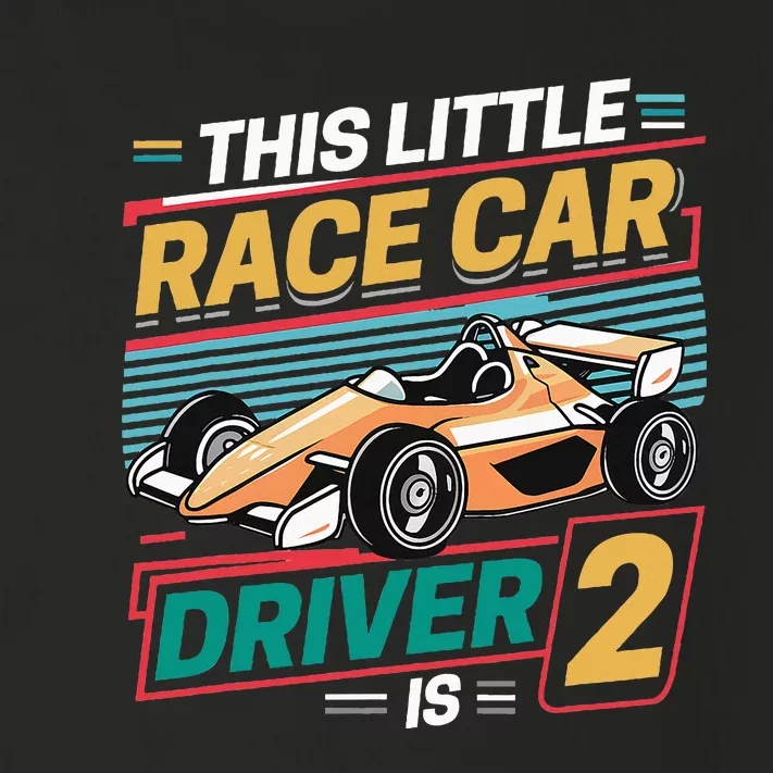 2th Birthday 2 Year Old Formula Race Car Party Toddler Long Sleeve Shirt