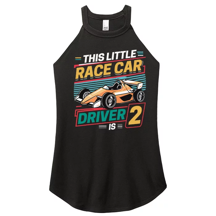 2th Birthday 2 Year Old Formula Race Car Party Women’s Perfect Tri Rocker Tank