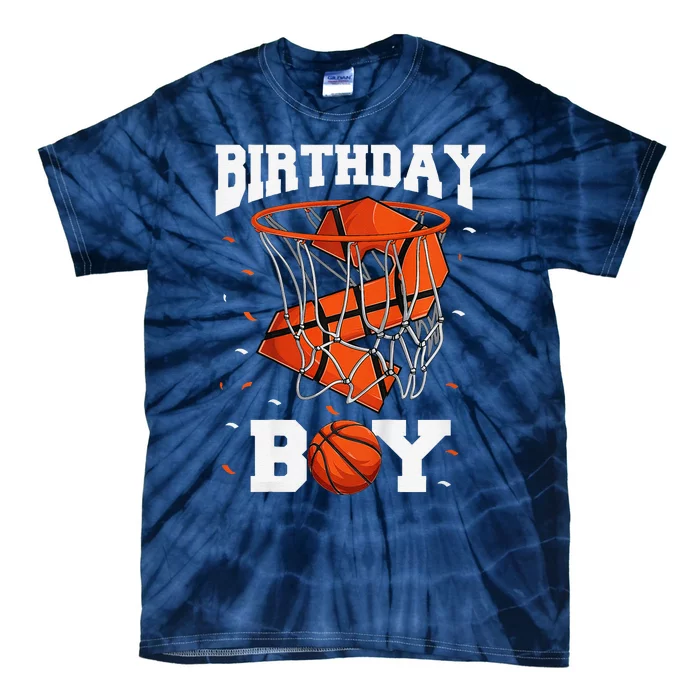 2nd Birthday Basketball 2 Year Old Tie-Dye T-Shirt