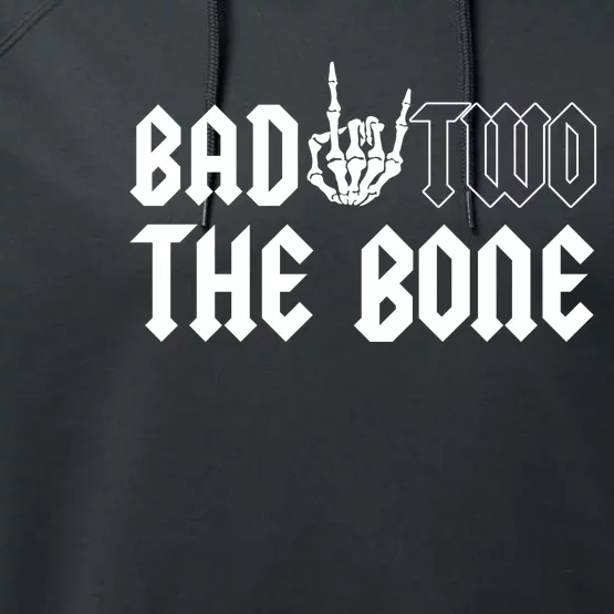 2nd Birthday Bad Two The Bone Party Performance Fleece Hoodie