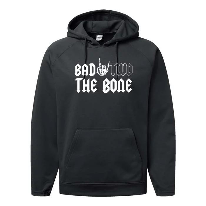 2nd Birthday Bad Two The Bone Party Performance Fleece Hoodie