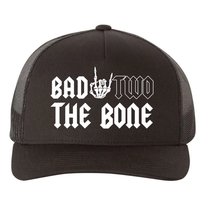 2nd Birthday Bad Two The Bone Party Yupoong Adult 5-Panel Trucker Hat