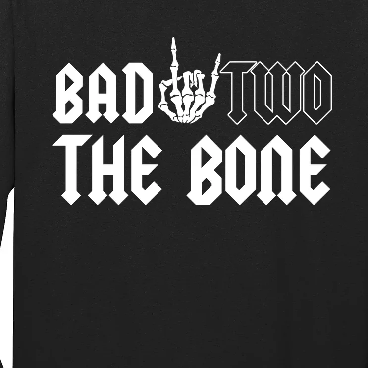 2nd Birthday Bad Two The Bone Party Long Sleeve Shirt