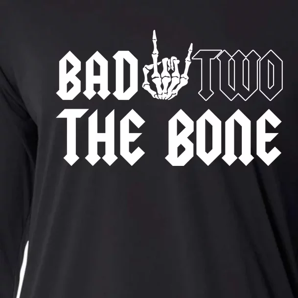 2nd Birthday Bad Two The Bone Party Cooling Performance Long Sleeve Crew