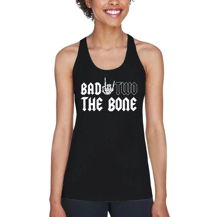 2nd Birthday Bad Two The Bone Party Women's Racerback Tank