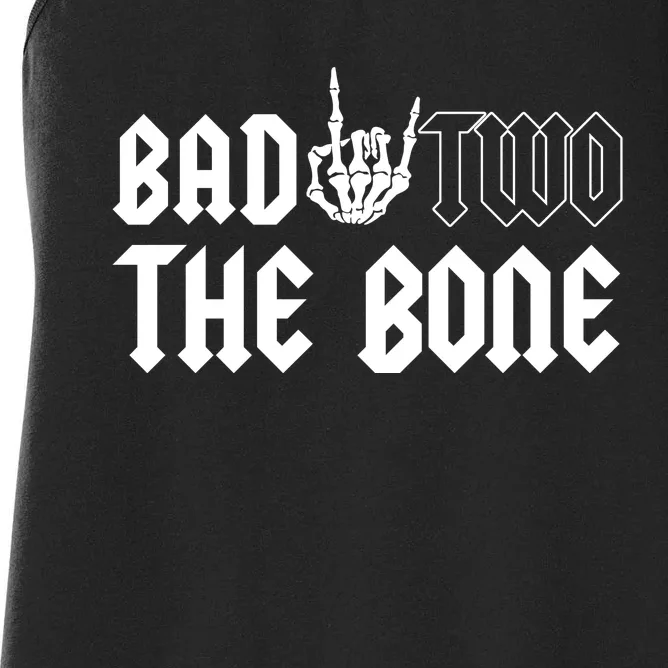 2nd Birthday Bad Two The Bone Party Women's Racerback Tank