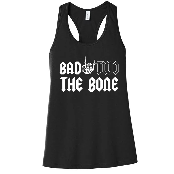 2nd Birthday Bad Two The Bone Party Women's Racerback Tank