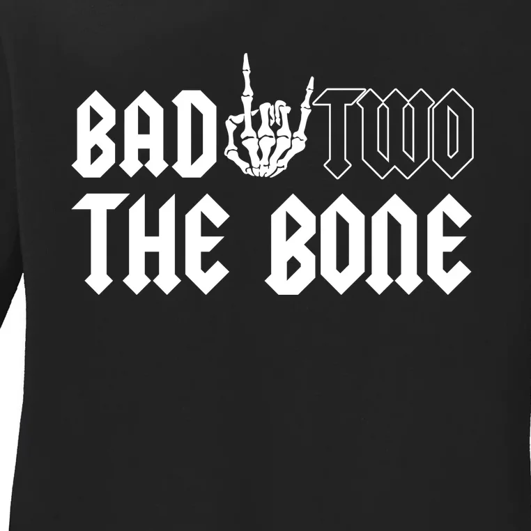 2nd Birthday Bad Two The Bone Party Ladies Long Sleeve Shirt