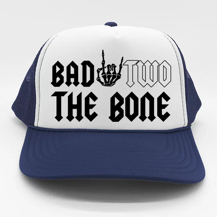 2nd Birthday Bad Two The Bone Party Trucker Hat