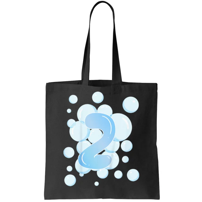 2nd Birthday Bubble Themed Birthday Party Tote Bag