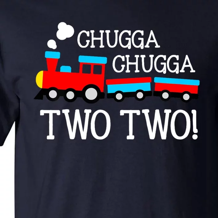 2nd Birthday Boy Train Chugga Chugga Two Two Tall T-Shirt