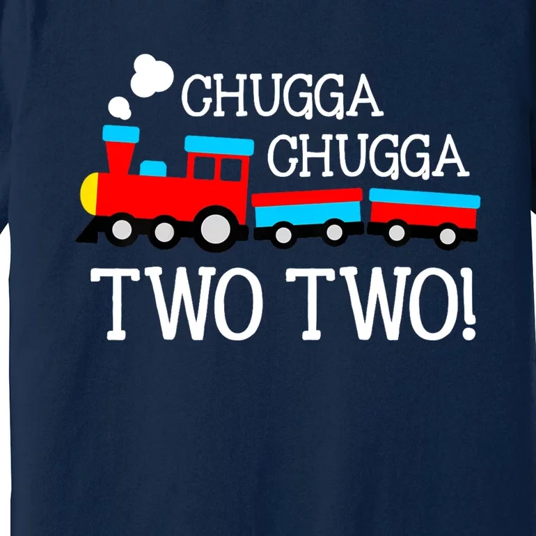 2nd Birthday Boy Train Chugga Chugga Two Two Premium T-Shirt