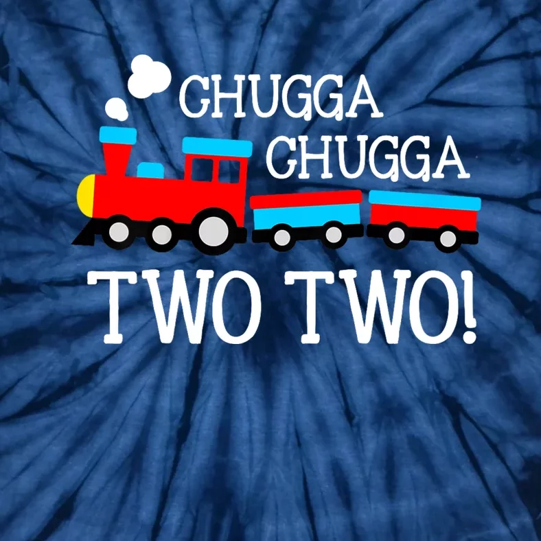 2nd Birthday Boy Train Chugga Chugga Two Two Tie-Dye T-Shirt