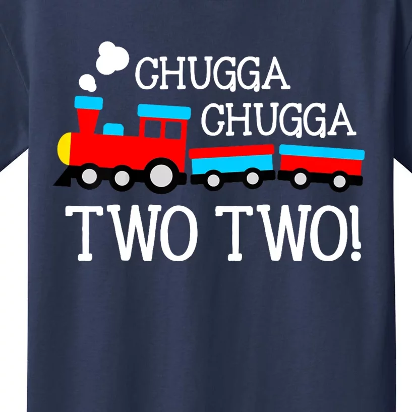 2nd Birthday Boy Train Chugga Chugga Two Two Kids T-Shirt