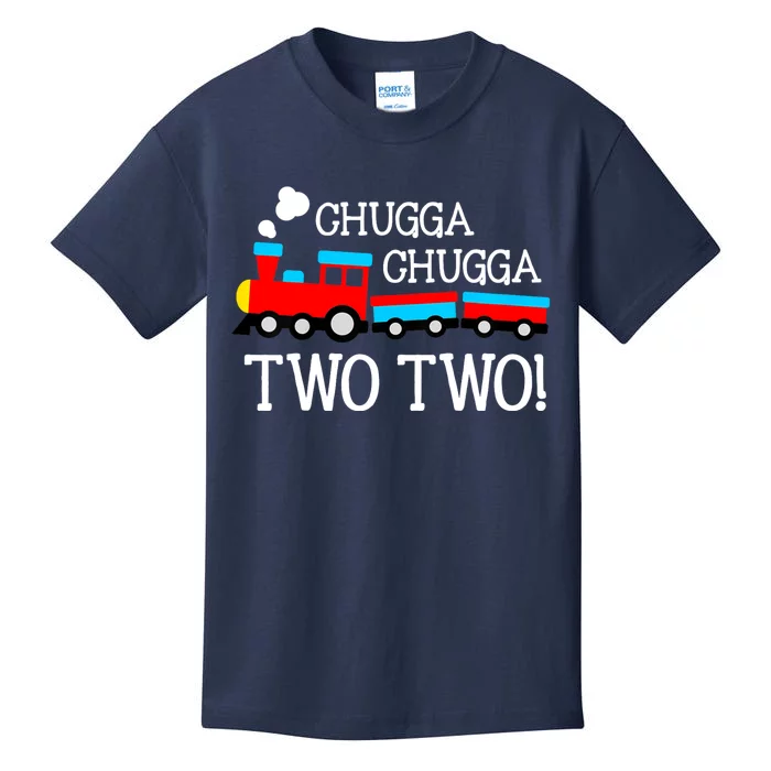 2nd Birthday Boy Train Chugga Chugga Two Two Kids T-Shirt