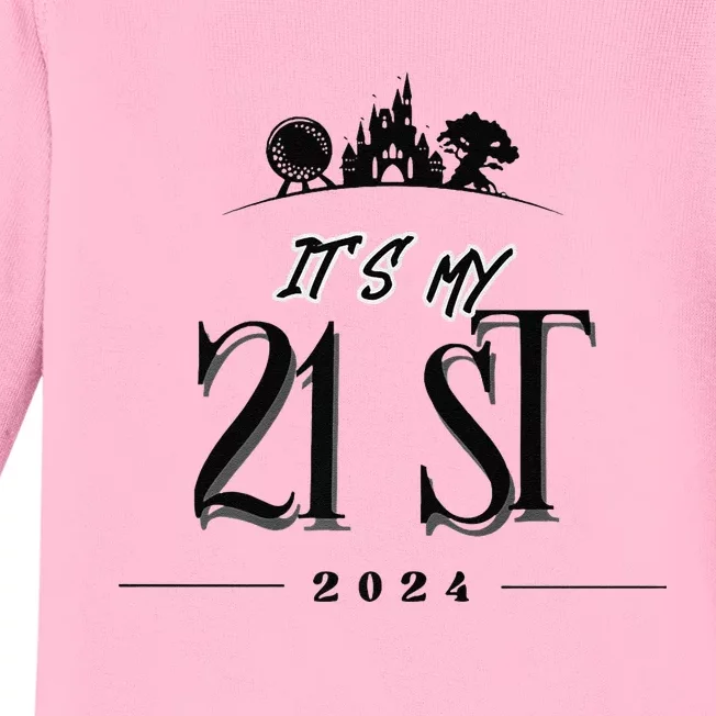 21st Birthday Celebration Baby Long Sleeve Bodysuit