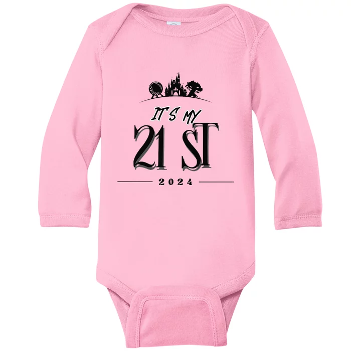 21st Birthday Celebration Baby Long Sleeve Bodysuit