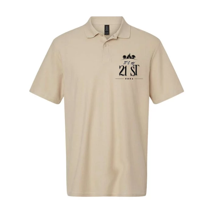 21st Birthday Celebration Softstyle Adult Sport Polo