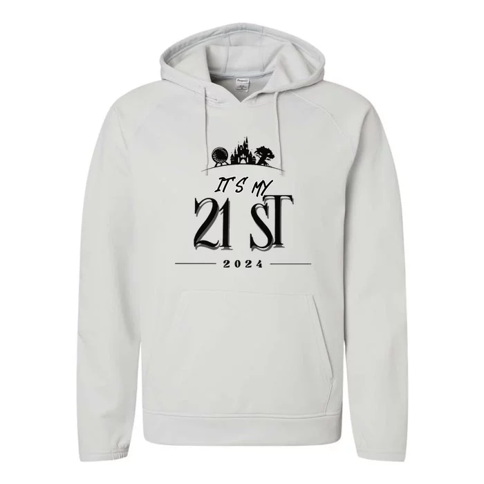 21st Birthday Celebration Performance Fleece Hoodie