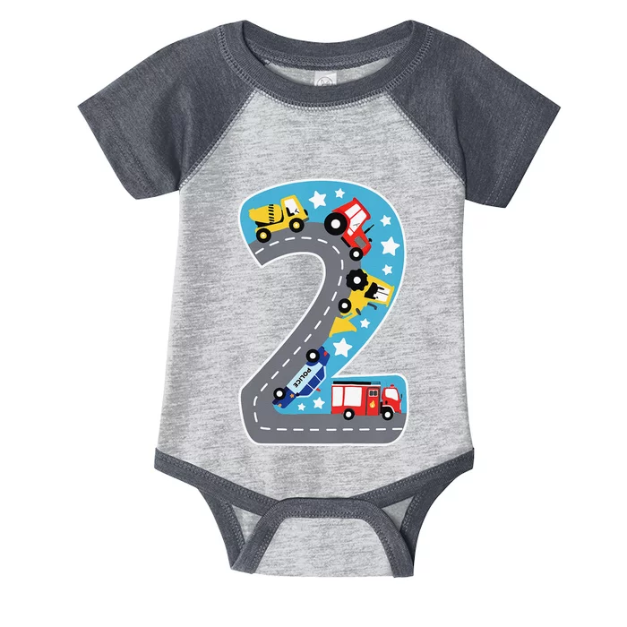 2nd Birthday Car Carpet 2 Year Old Car Gift Infant Baby Jersey Bodysuit