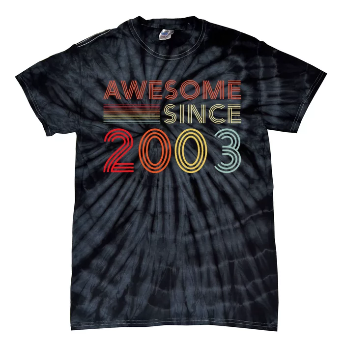 20 Birthday Decorations Wo 2003 BDay 20th Birthday Tie-Dye T-Shirt