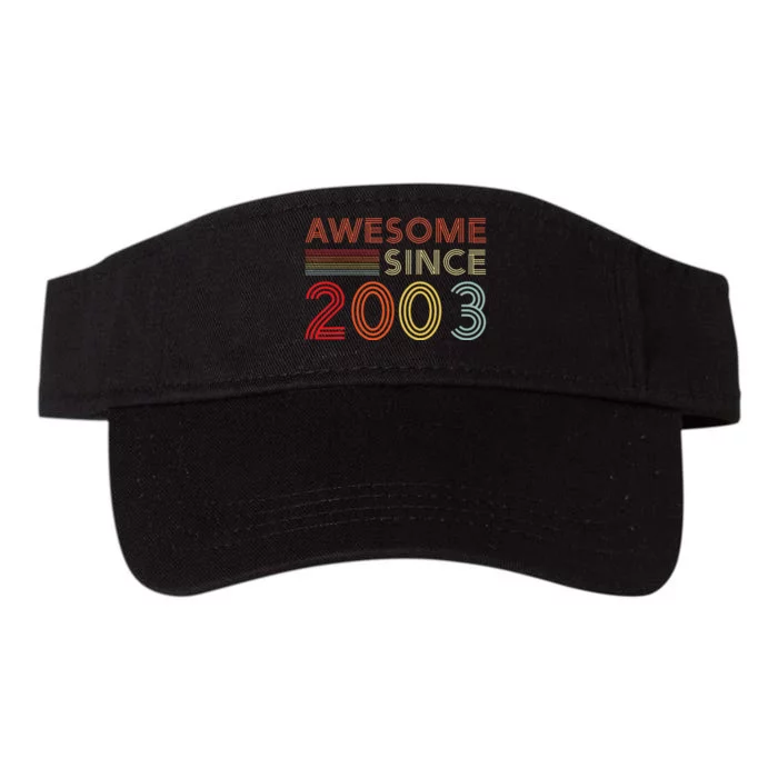 20 Birthday Decorations Wo 2003 BDay 20th Birthday Valucap Bio-Washed Visor