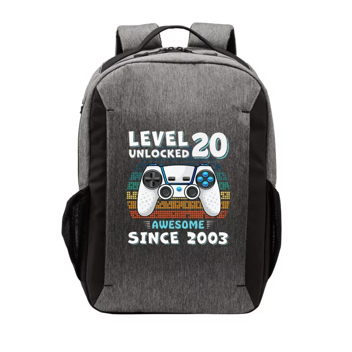 20 Birthday Decorations Gamer Men Video 2003 20th Birthday Vector Backpack