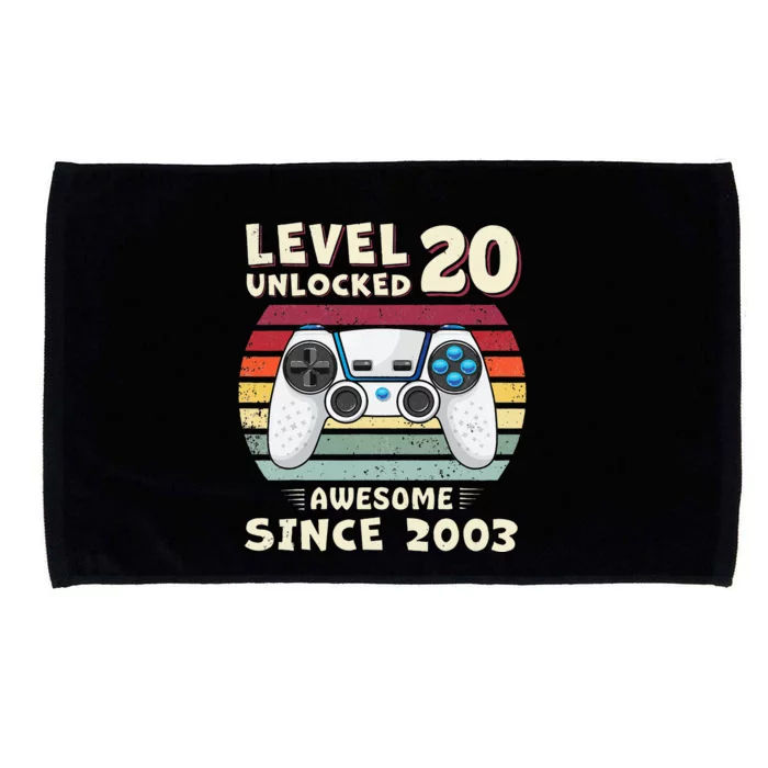 20 Birthday Decorations Gamer Men Video 2003 20th Birthday Microfiber Hand Towel