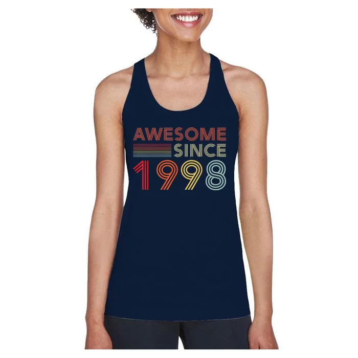 25 Birthday Decorations  Wo 1998 BDay 25th Birthday Women's Racerback Tank