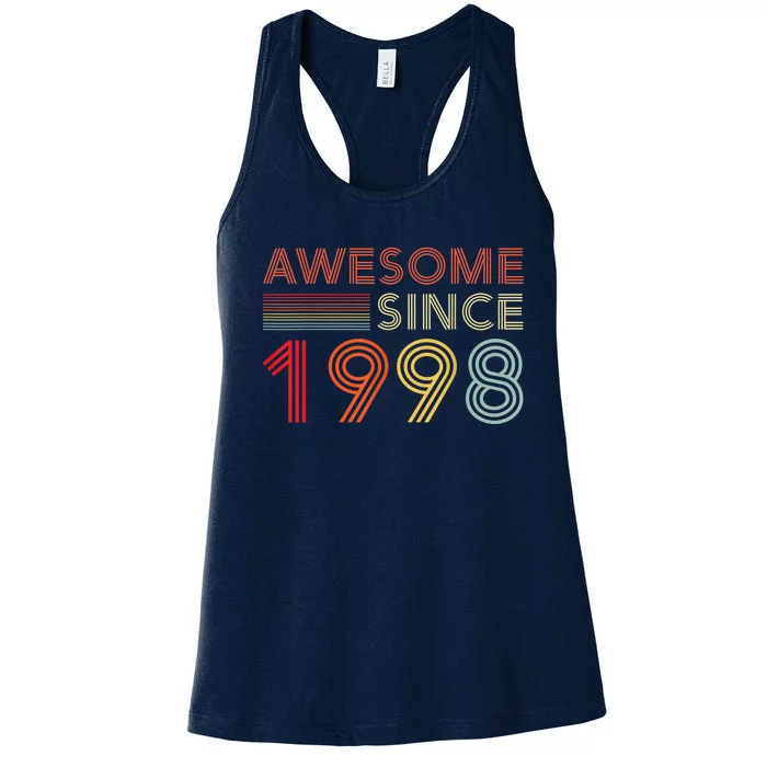 25 Birthday Decorations  Wo 1998 BDay 25th Birthday Women's Racerback Tank