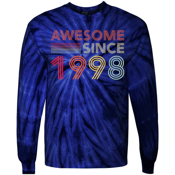 25 Birthday Decorations  Wo 1998 BDay 25th Birthday Tie-Dye Long Sleeve Shirt