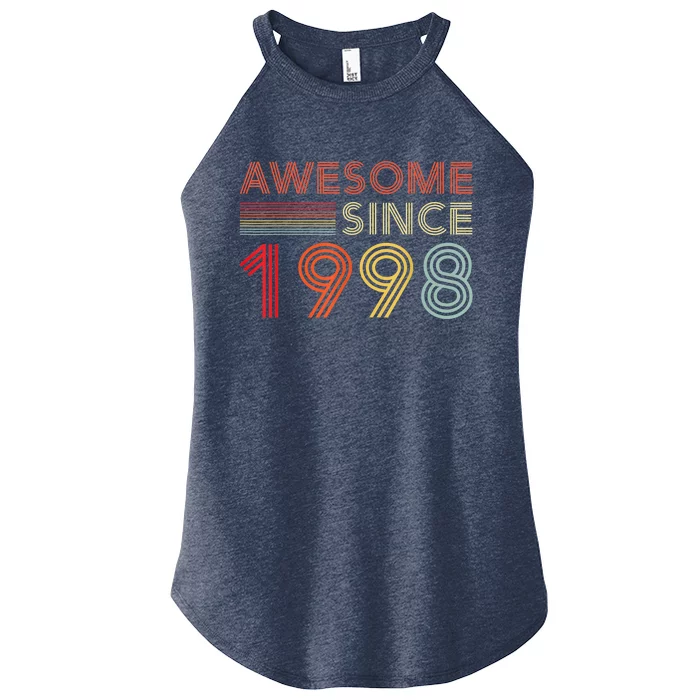 25 Birthday Decorations  Wo 1998 BDay 25th Birthday Women’s Perfect Tri Rocker Tank