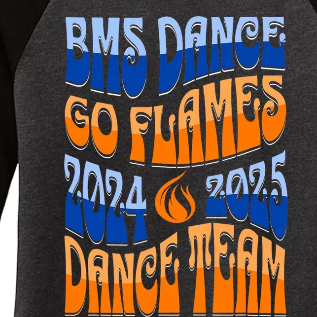 20242025 Bms Dance Team Women's Tri-Blend 3/4-Sleeve Raglan Shirt