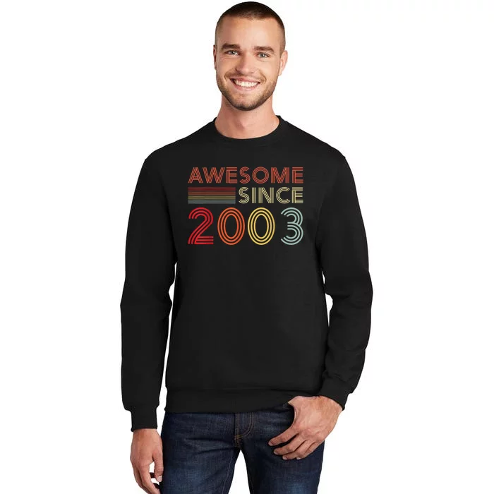 20 Birthday Decorations m.e.n Wo 2003 BDay 20th Birthday Tall Sweatshirt