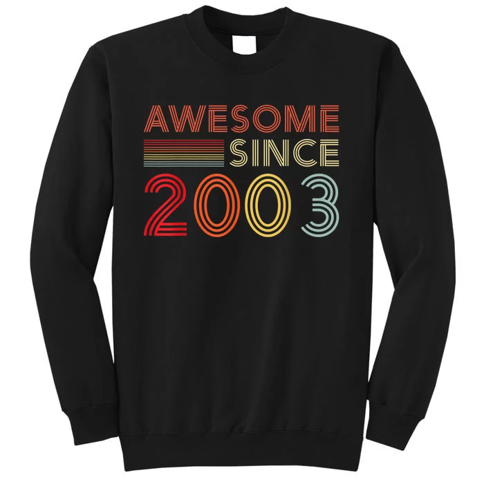 20 Birthday Decorations m.e.n Wo 2003 BDay 20th Birthday Tall Sweatshirt