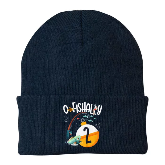 2nd Birthday Fishing Theme For And OFishally 2 Knit Cap Winter Beanie